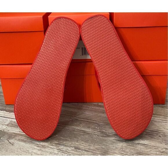 Reya Regalia Rosette Womens Red Wedge Flip Flop Sandal Sz 9M - Picture 3 of 5